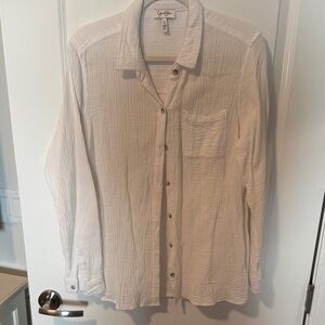 Jessica Simpson Classic White Cotton Top